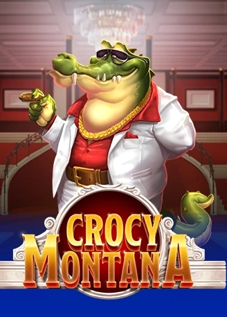 Crocy Montana crocodile in white suit